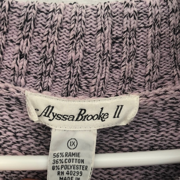 purple buttoned pull over - Picture 3 of 3